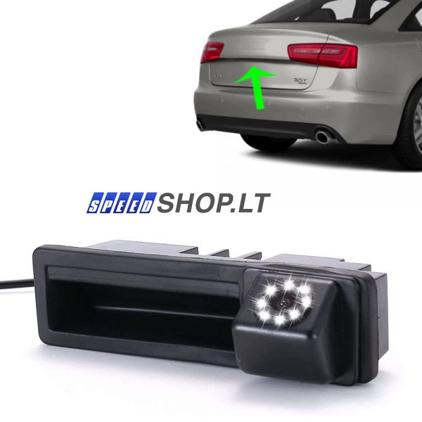 AUDI galinio vaizdo kamera su mygtuku